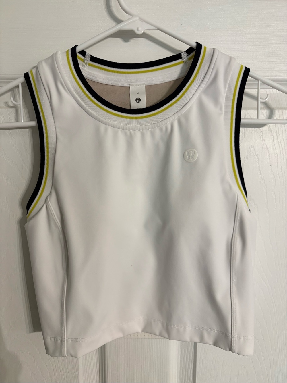 Lululemon Varsity Scoop-Neck Cropped Tennis Tank Top